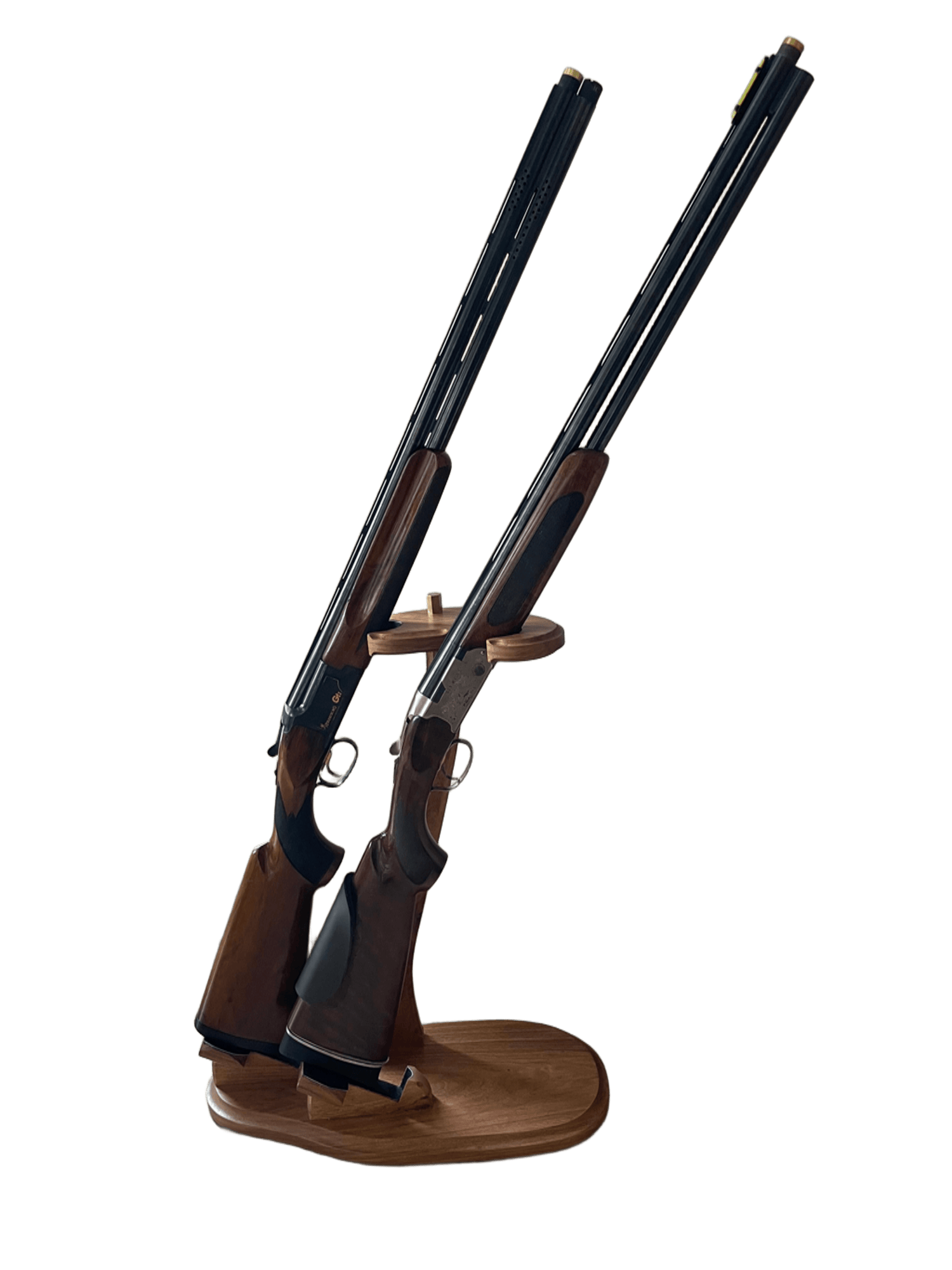 Wooden Gun Rack for Two Firearms