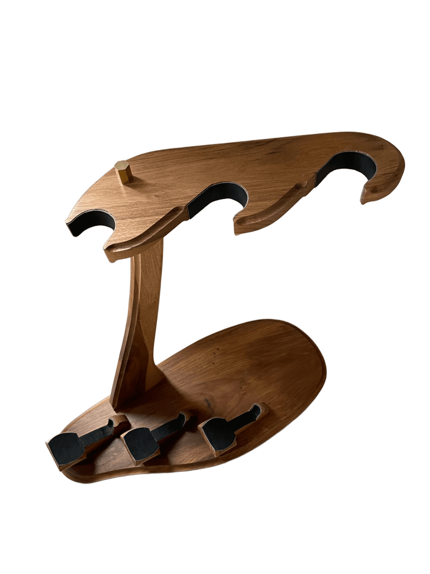 Wooden Gun Rack for Three Firearms