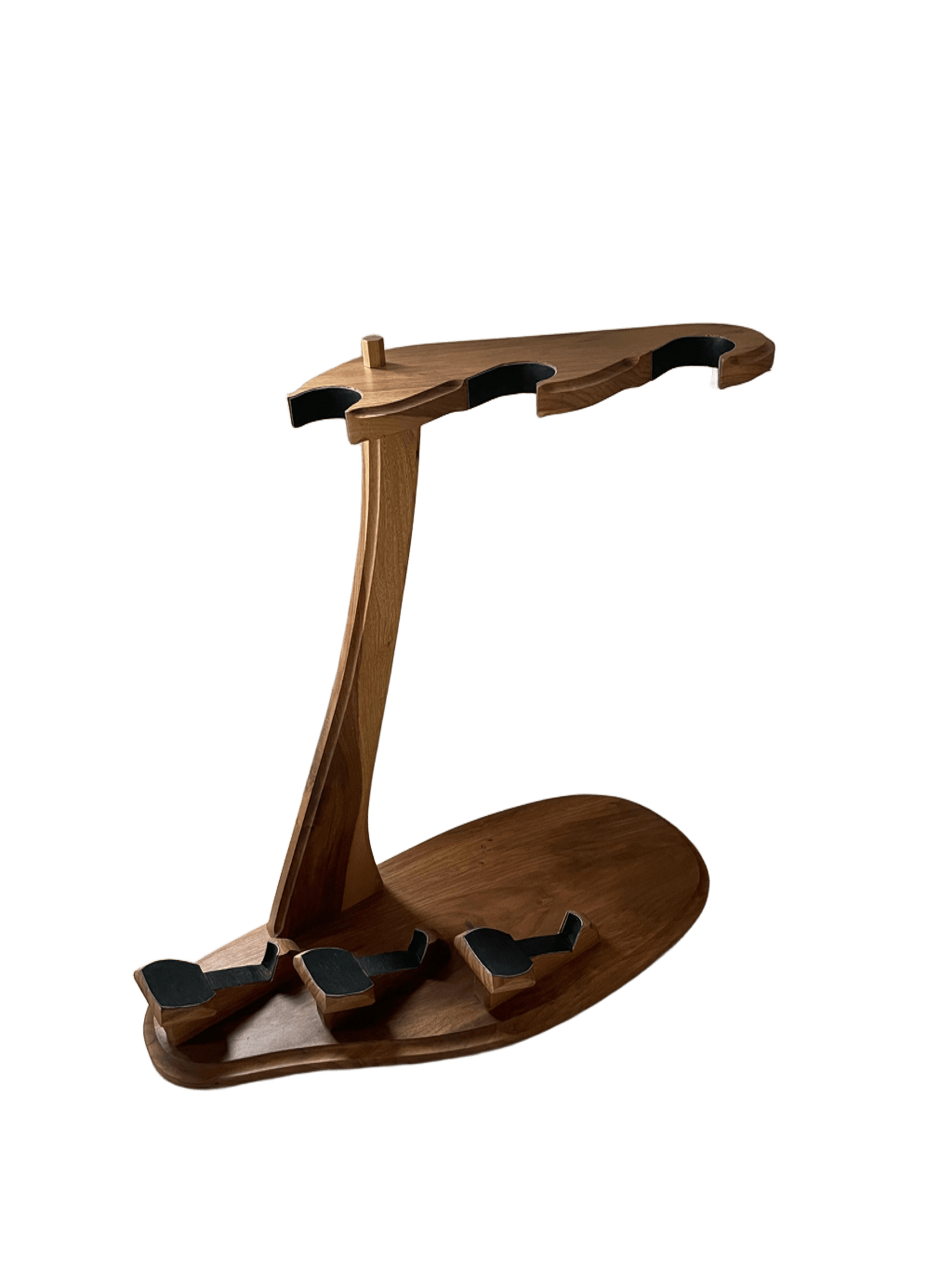 Wooden Gun Rack for Three Firearms