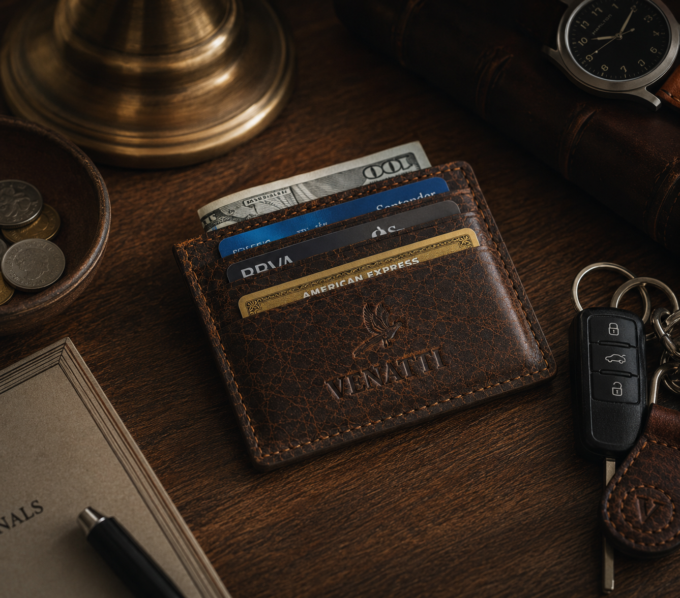 Venatti Bison Cardholder