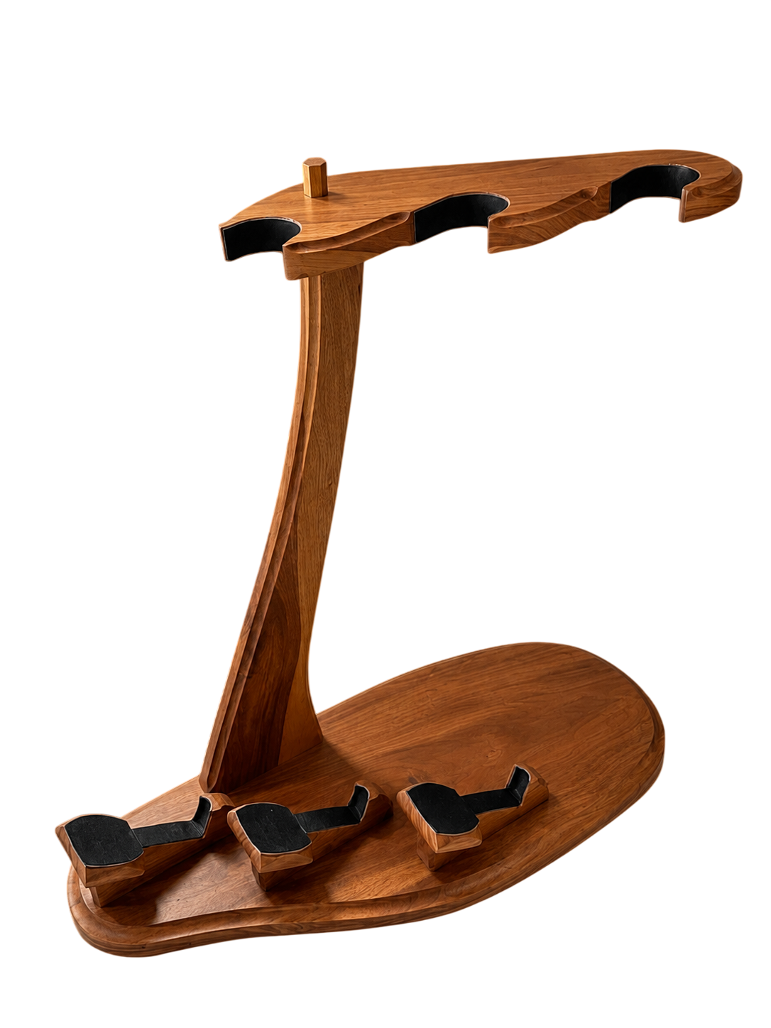 Wooden Gun Rack for Three Firearms